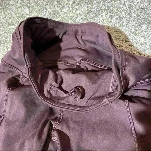 Lululemon Womens Fast Free Crop II *Nulux 19" Burgundy Color Size 2- W6AS5S - Picture 8 of 13